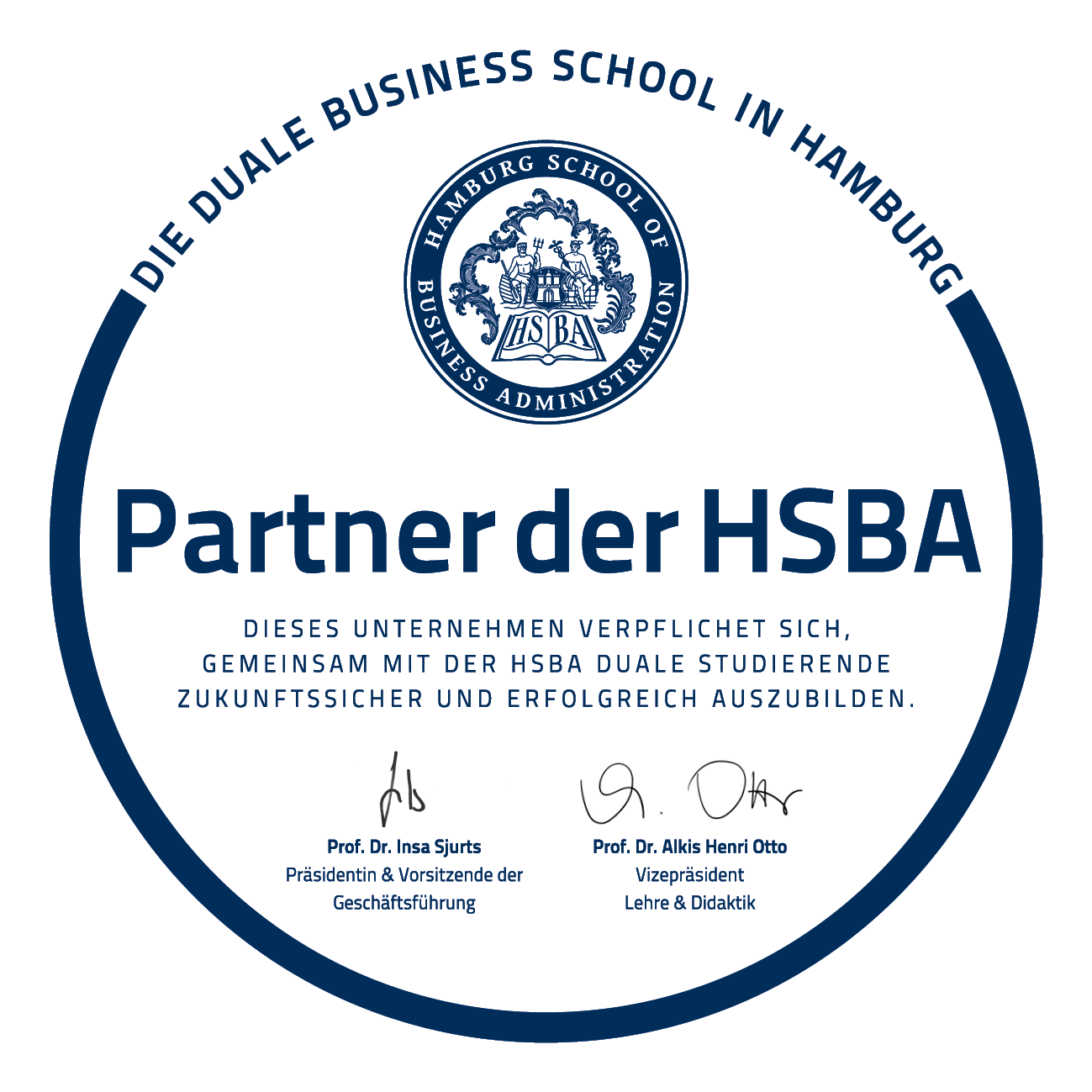 Partnersiegel der HSBA