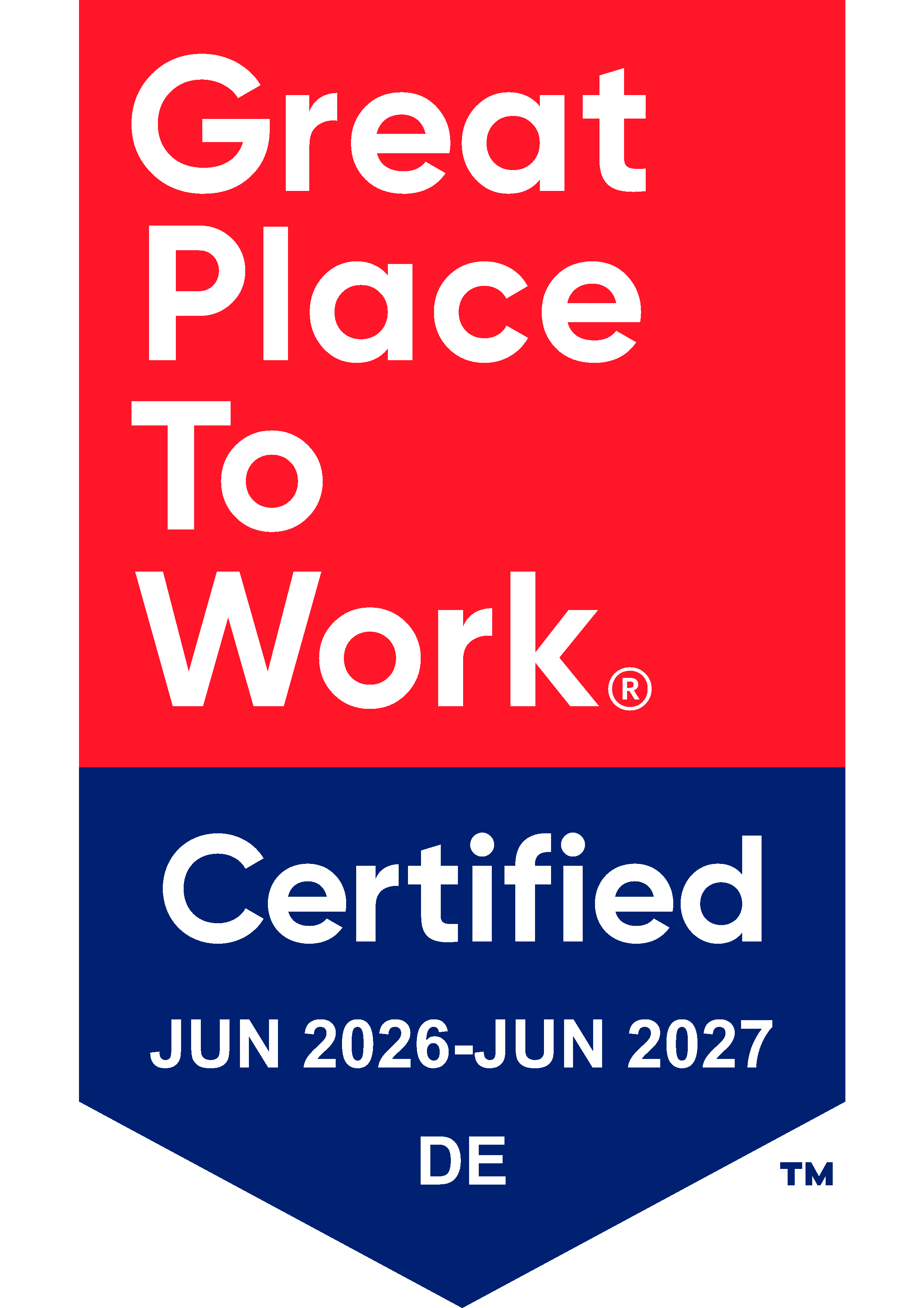 Great place to work certificate