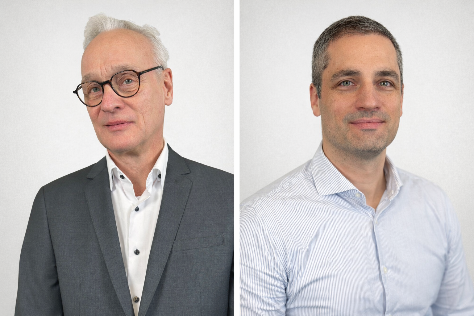 Portraits von Klaus Walter und Patrick Dodds